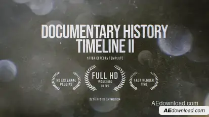 Documentary History Timeline 2 Video Displays template preview