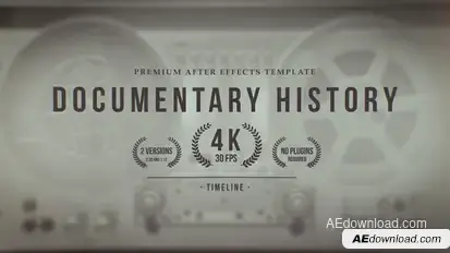 Documentary History Timeline Openers template preview