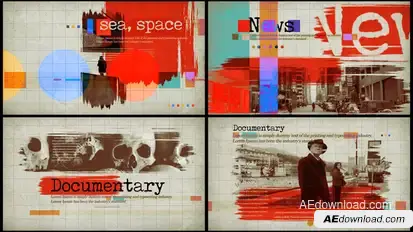 Documentary Intro Elements template preview