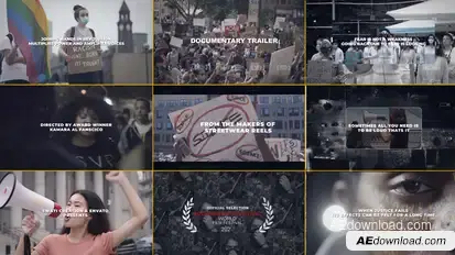 Documentary Minimal Video Displays template preview