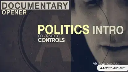 Documentary Opener - Politics Intro Openers template preview