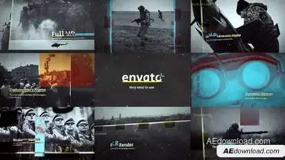 Documentary news Intro Video Displays template preview