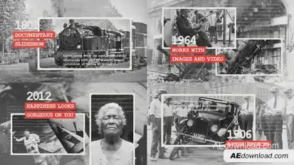 Documentary Slideshow Video Displays template preview