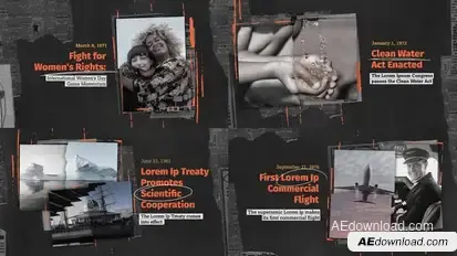 Documentary Slideshow Video Template Titles template preview