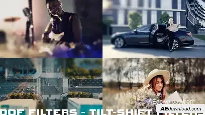 DOF Filters - Tilt-Shift Filters Video Displays template preview