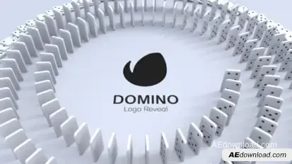 Domino Logo Reveal Logo Stings template preview