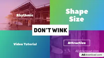 Don't Wink - Typographic Intro Openers template preview
