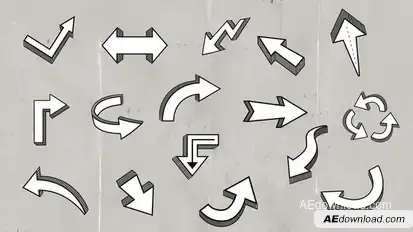 Doodle Sketch Cartoons Arrows Elements Elements template preview