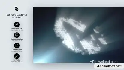 Dot Matrix Logo Reveal Logo Stings template preview