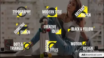 Dots Shape Titles Titles template preview
