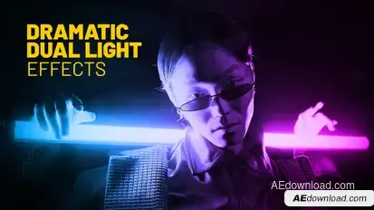 Dramatic Dual Light Effects | After Effects Elements template preview