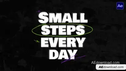 Drawing Text Animation  AE Titles template preview