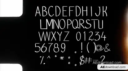 Drawn Typography Titles template preview