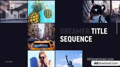 Dreamer // Titles Sequence Video Displays template preview