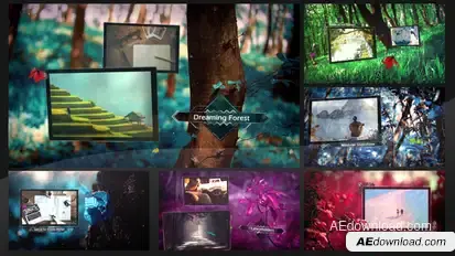Dreaming Forest Slideshow Video Displays template preview