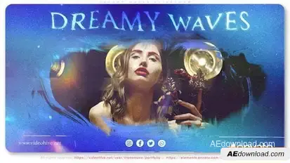 Dreamy Waves Slideshow Openers template preview