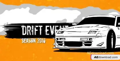 Videohive Drift Show Promo Video Displays template preview