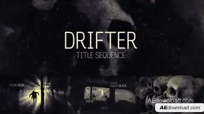 Drifter Cinematic Title Sequence Titles template preview