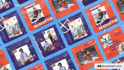 Dripbeat Grunge Media Posts Product Promo template preview