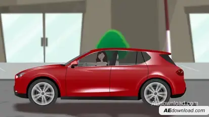 Driving Car Video Displays template preview