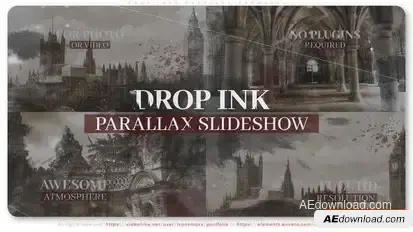 Drop Inks Parallax Showreel Openers template preview