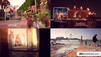 Dubai Travel PhotoSlide Video Displays template preview