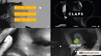 Dubstep Dynamic Logo Openers template preview