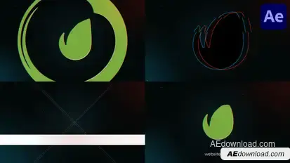 Dubstep Logo Glitch for After Effects Logo Stings template preview