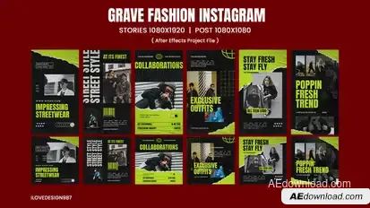 Durio Fashion Instagram Product Promo template preview