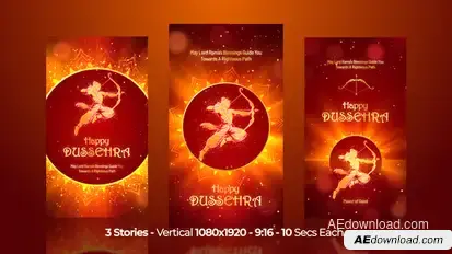Dussehra Instagram Stories Openers template preview