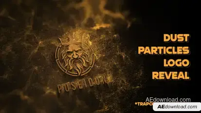 Dust Particles Gold Logo Reveal Logo Stings template preview