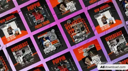 Dust Social Instagram Posts Product Promo template preview
