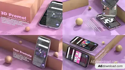 Dynamic 3D promo Product Promo template preview