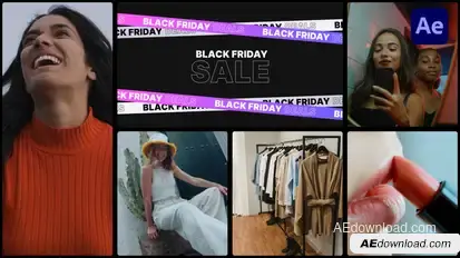 Dynamic Black Friday & Cyber Monday Promo for After Effects Product Promo template preview