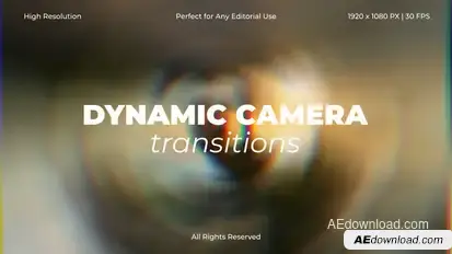 Dynamic Camera Transitions for After Effects Elements template preview