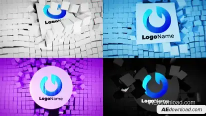 Dynamic Cubes Logo Reveal Bundle Logo Stings template preview