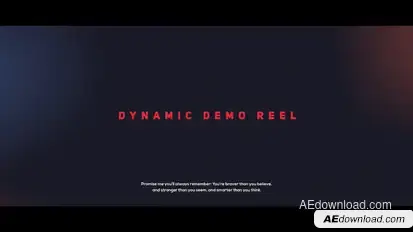 Dynamic Demo Reel Video Displays template preview