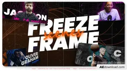 Dynamic Freeze Scenes - Frozen Cut-Out Titles Openers template preview