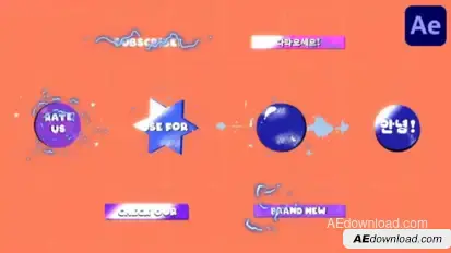 Dynamic FX Titles for After Effects Titles template preview