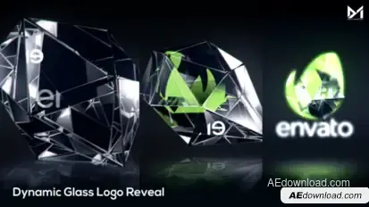 Glass Logo Reveal Logo Stings template preview