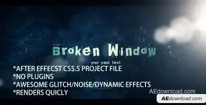Dynamic Glitch & Noise Logo Opener  Openers template preview