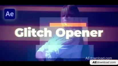 Dynamic Glitch Opener Openers template preview