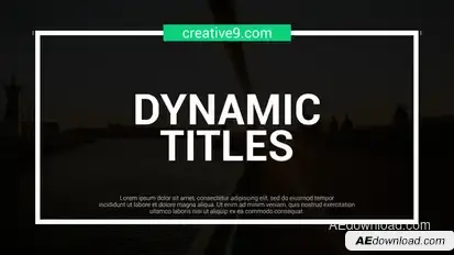 Dynamic Line Titles Elements template preview