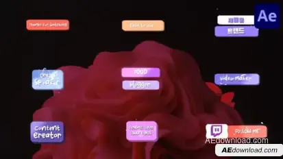 Dynamic Liquid Lower Thirds for After Effects Elements template preview