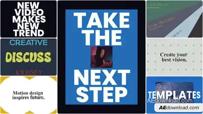 Dynamic Looping Text Pack-Modern Kinetic Typography Animation Titles template preview
