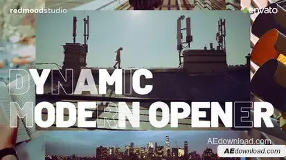 Dynamic Modern Opener Video Displays template preview