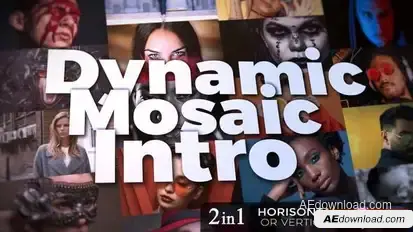 Dynamic Mosaic Intro Openers template preview