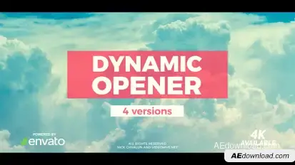 Typo Opener Video Displays template preview
