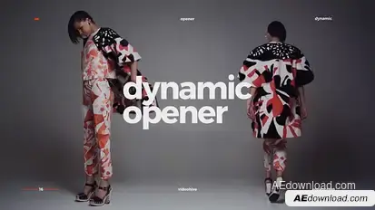 Dynamic Opener / Fast Stomp Typography / Fashion Event Promo / Clean Rhythmic Intro Openers template preview