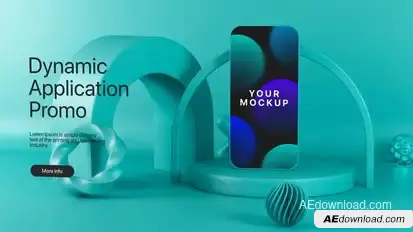 Dynamic Phone Application Promo Product Promo template preview